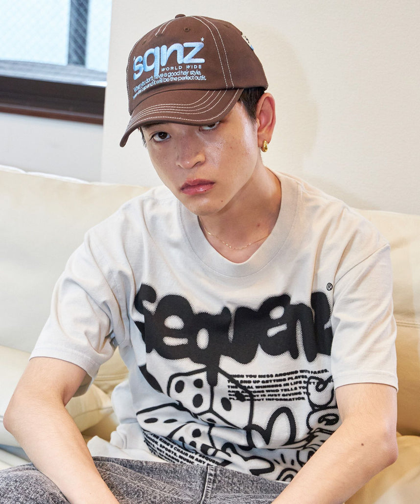 SEQUENZ（シークエンズ）】sqnz logo cap / ロゴ ベースボール