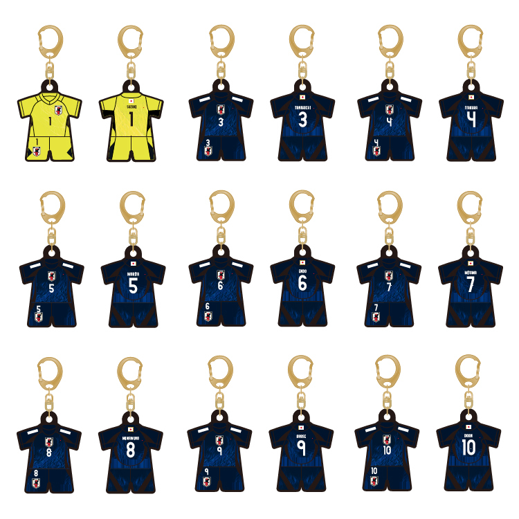 SALE】プレーヤーズユニ型ラバーキーホルダー2024(SAMURAI BLUE