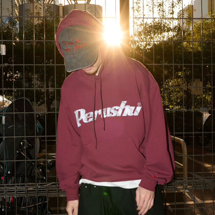 Perushu × NFL コラボナイロンスタンドネックアノラックブルゾン