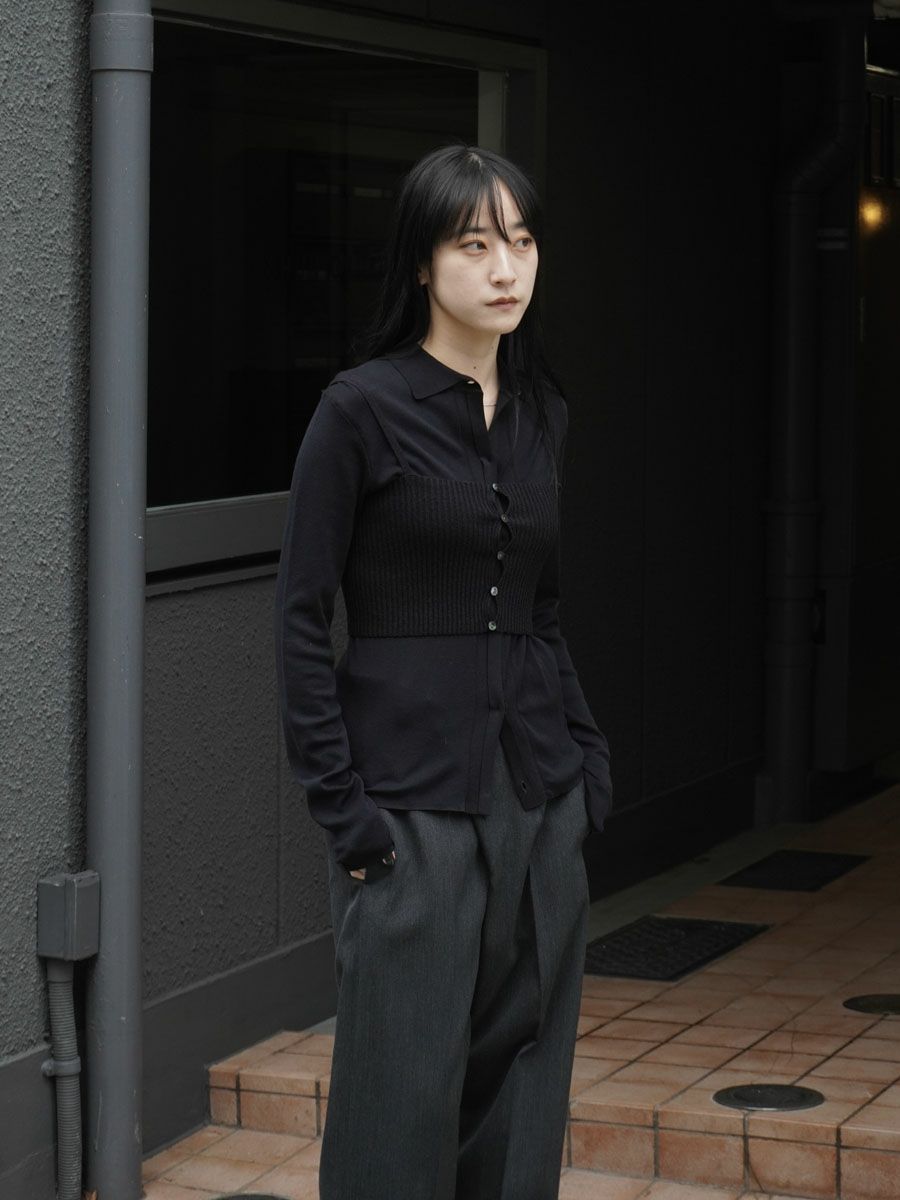 RIB KNIT BUSTIER[BLACK] | 1LDK (ワンエルディーケー) 公式サイト