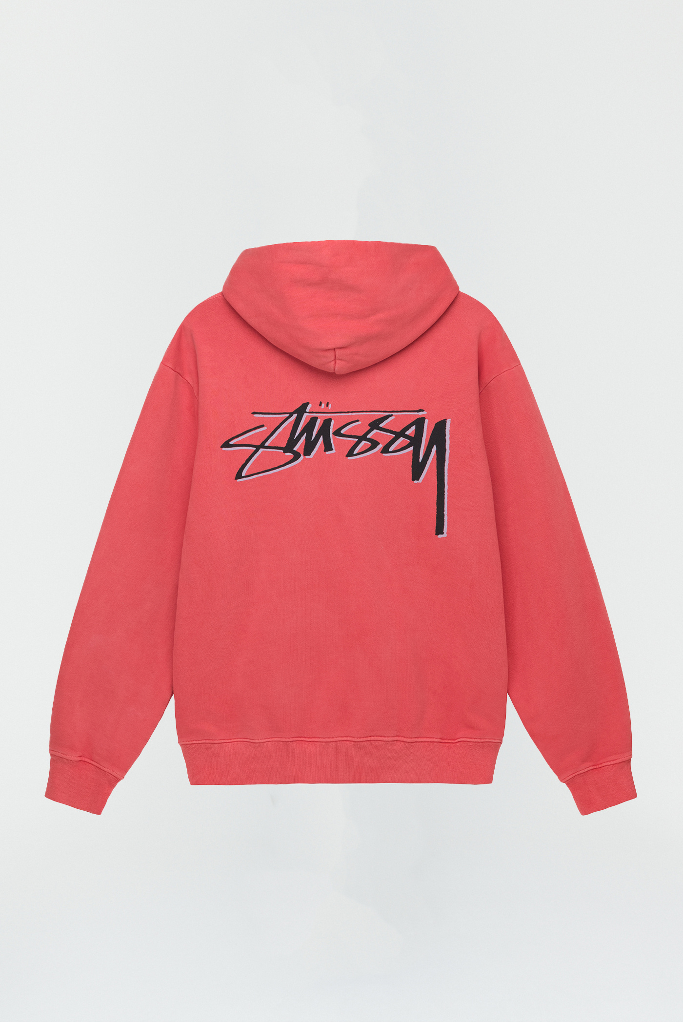 Our Legacy - OL Drop Shadow Pig. Dyed Hood Red