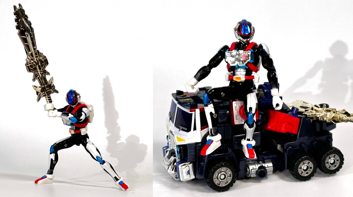 トランスフォーマー スーパーリンク・戦士 キッカー。TF×ミクロマン