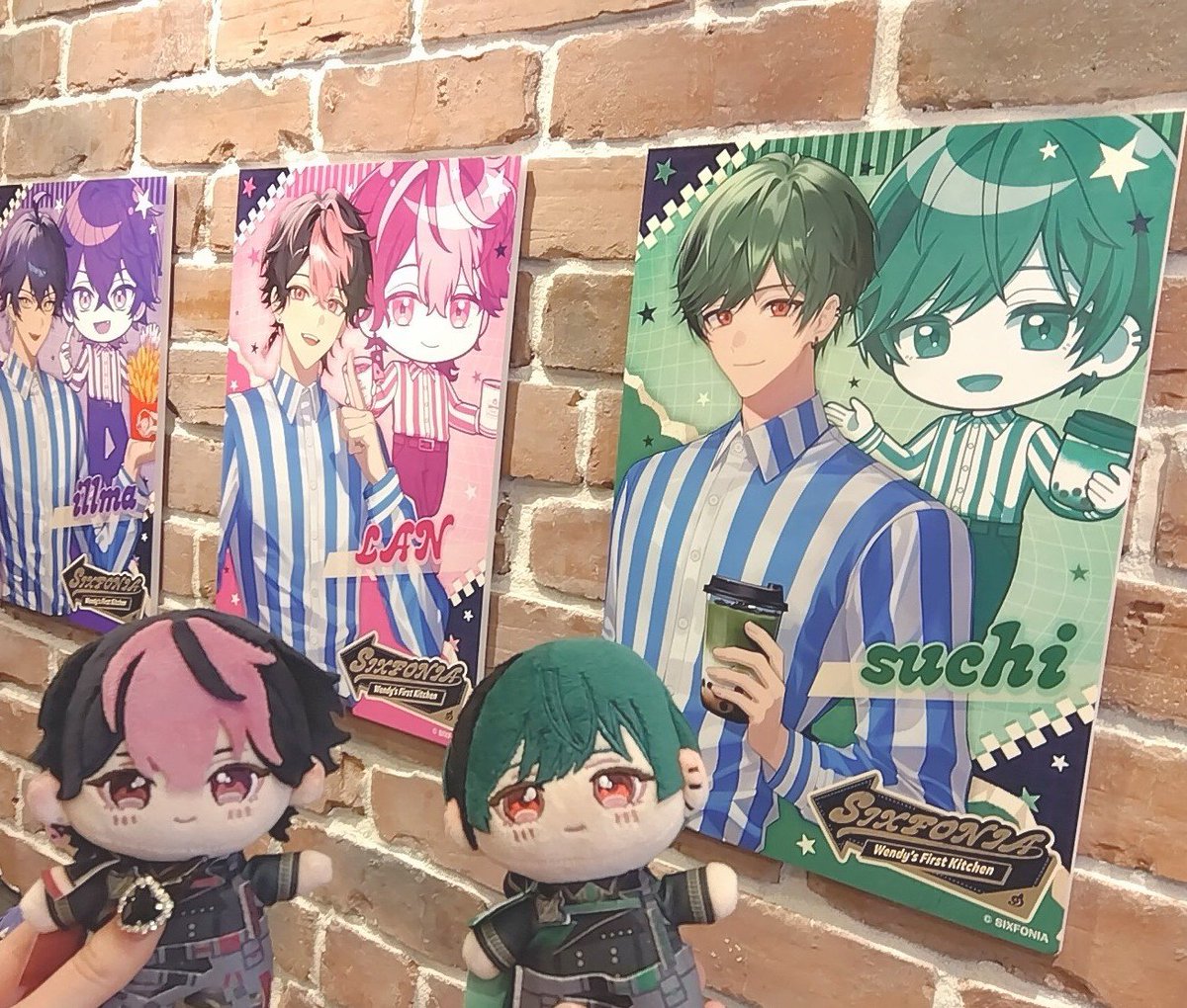 ウェンディーズコラボ行ってきました💚🩷 #シクフォニ #すちくんおきて