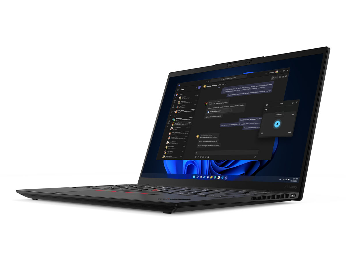 第12世代Coreに刷新した「ThinkPad X1 Nano Gen 2」。最大14コア搭載