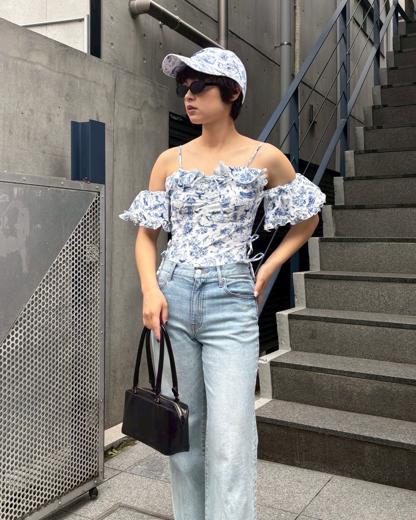 Toile de Jouy swim leotard