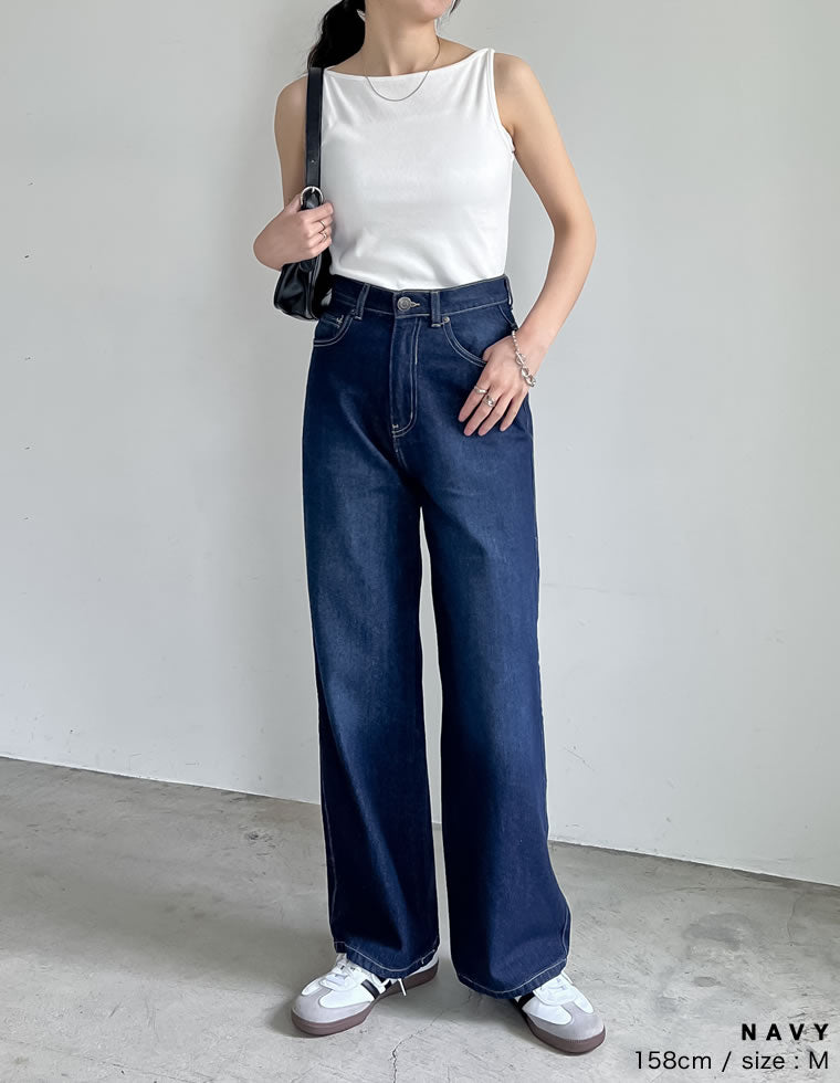 コットンデニムバギーパンツ - パンツ通販 | 人気レディース