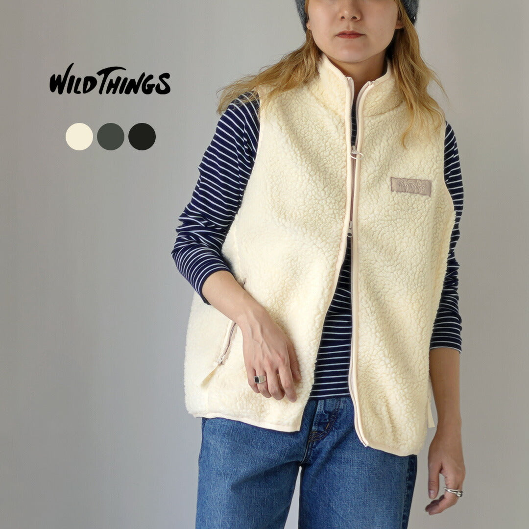 WILDTHINGS（ワイルドシングス） フラッフィー ボアベスト