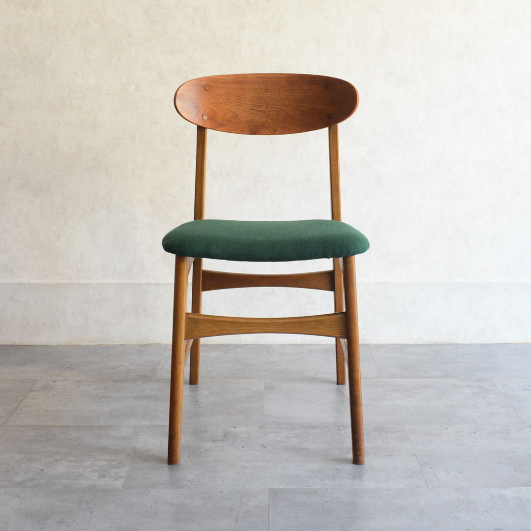 デンマークヴィンテージ ダイニングチェア グリーン8-26 – Rowan.inc