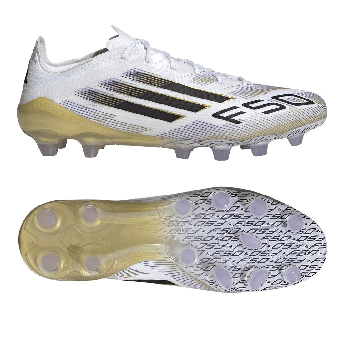 adidas アディダス F50 ELITE HG/AG JAPAN(ホワイト×ブラック×ゴールド