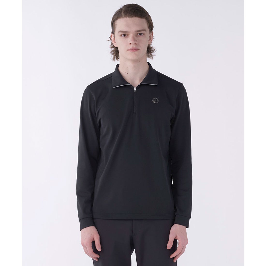 ランバン スポール LANVIN SPORT 裏起毛ハーフジップ長袖シャツ【防風