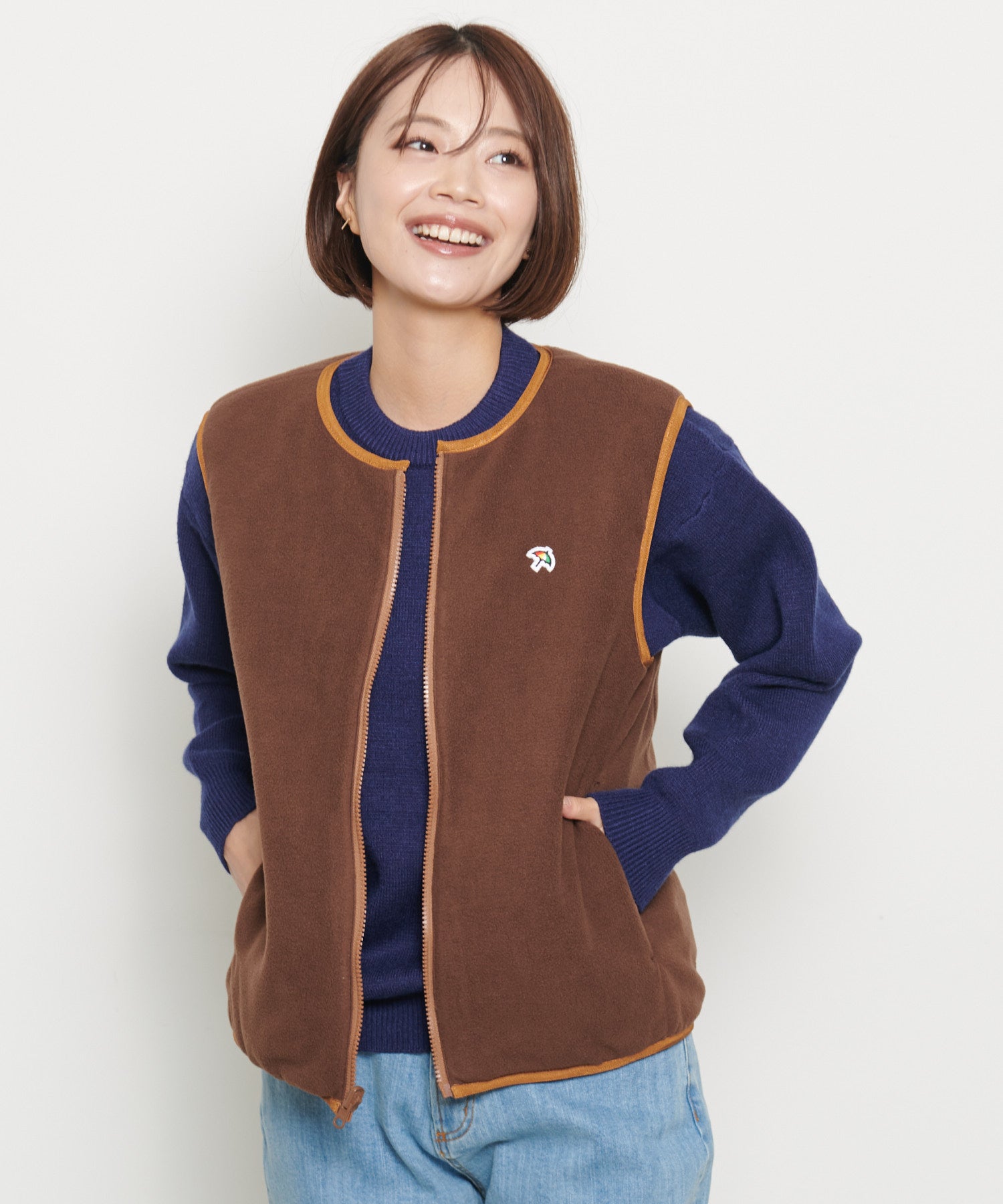 アンブレラキルト リバーシブルベスト（ダウンベスト/レディース