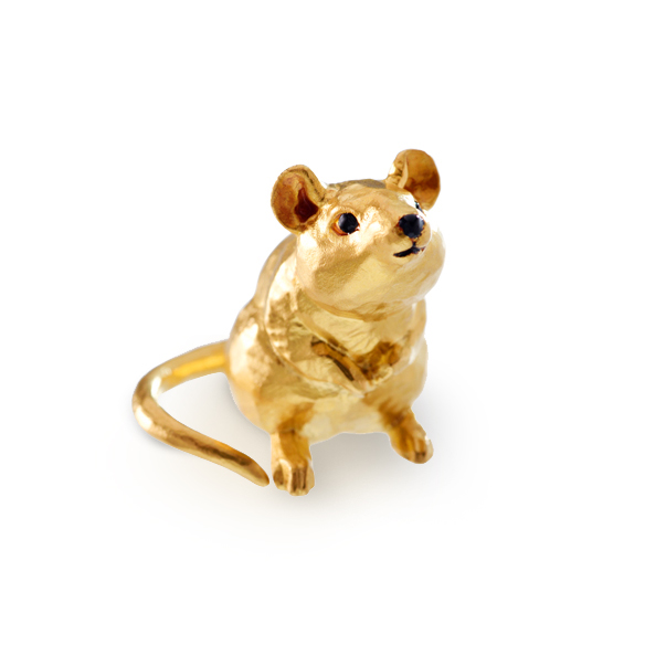 純金オブジェ 「子（ねずみ）」 | 高品質 金・プラチナ