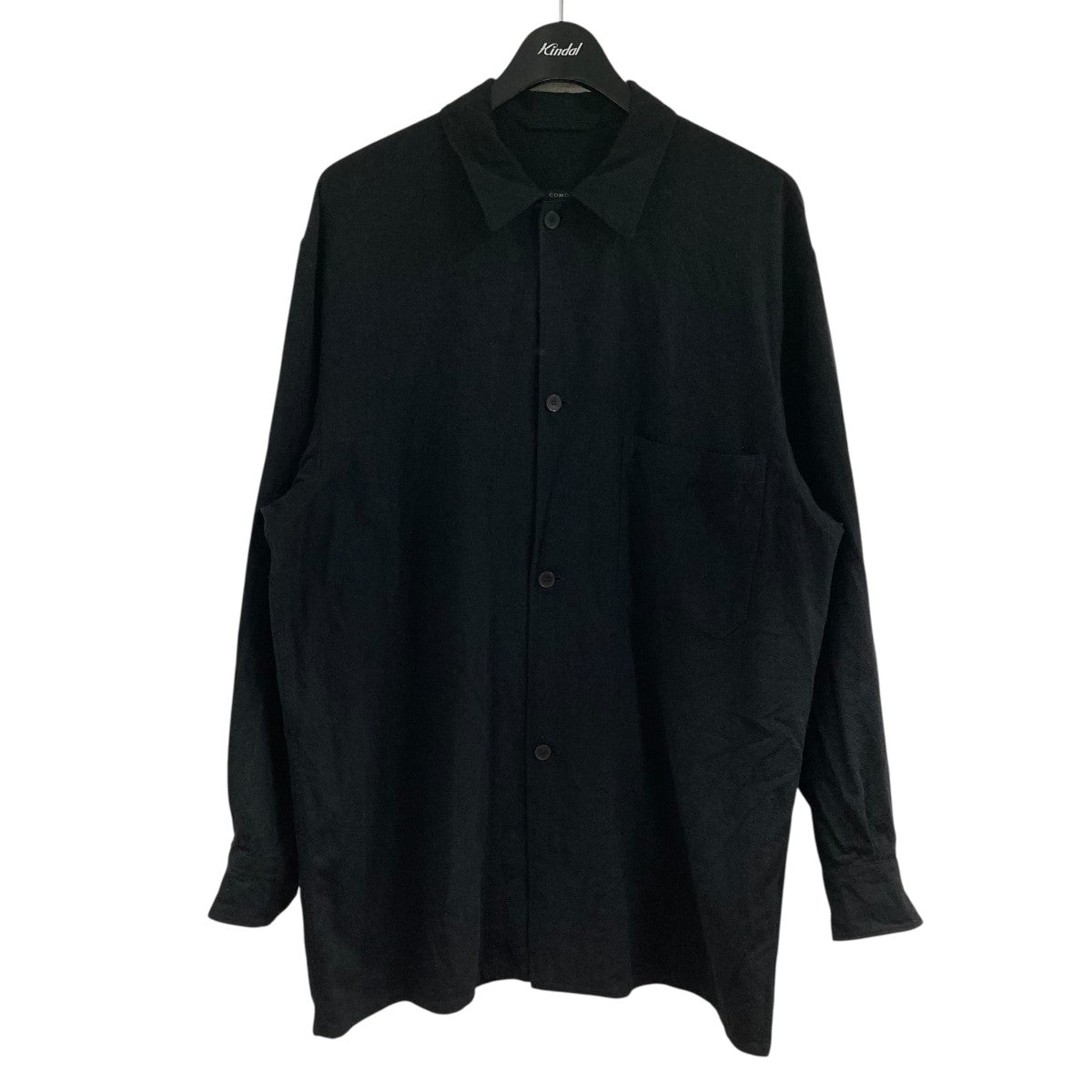 COMOLI(コモリ) シルクノイル シャツジャケット Z01-01027 ブラック