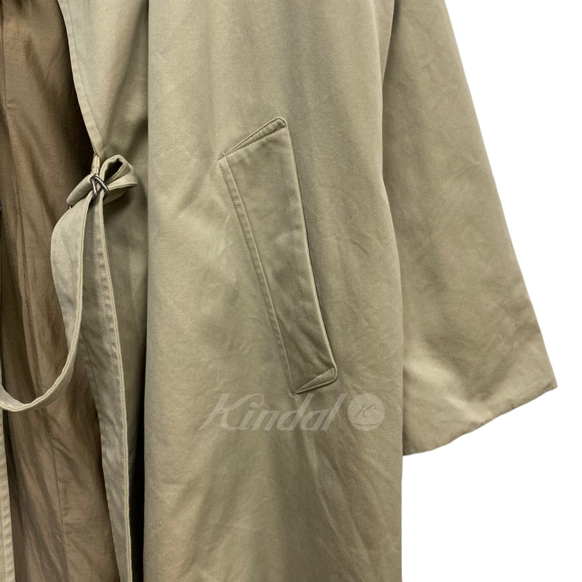 COMOLI(コモリ) 20SS コットンギャバタイロッケンコート ベージュ