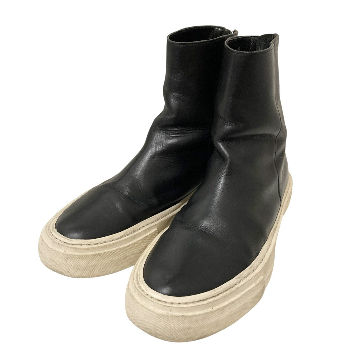 ATTACHMENT(アタッチメント) COW LEATHER BACK ZIP SNEAKERSジップ