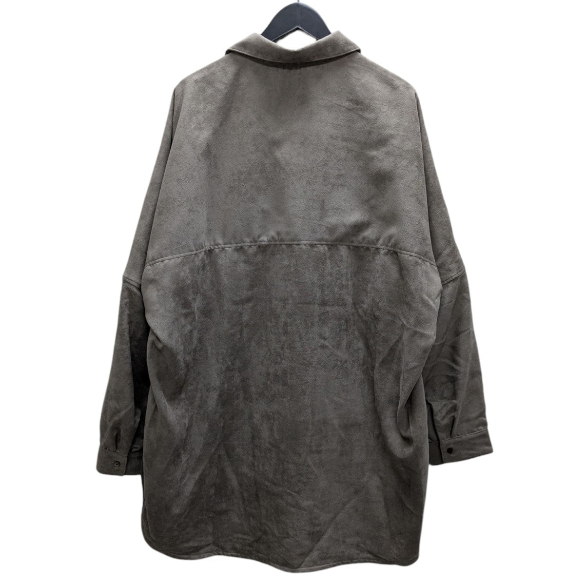 ANCELLM(アンセルム) VEGAN LEATHER SKIPPER LONG LS ZIP SHIRT