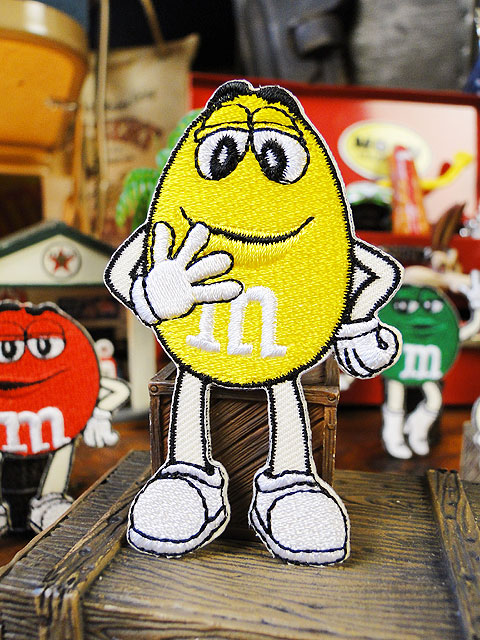 楽天市場】m&m's キャラクターワッペン Lサイズ （イエロー