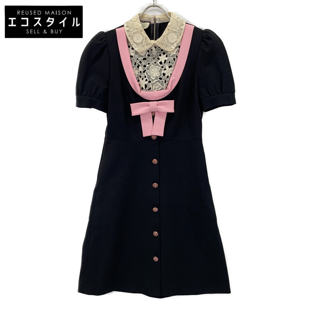 楽天市場】GUCCI グッチ 661672 半袖ワンピース ダブルG チェーン