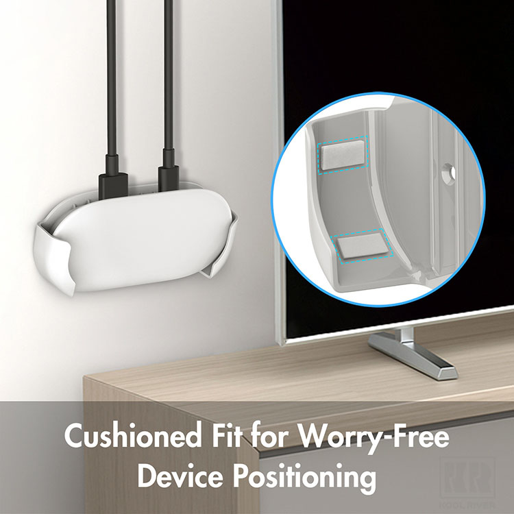 Google TV Streamer 4K マウント カバー プラスチック ホルダー 壁掛け