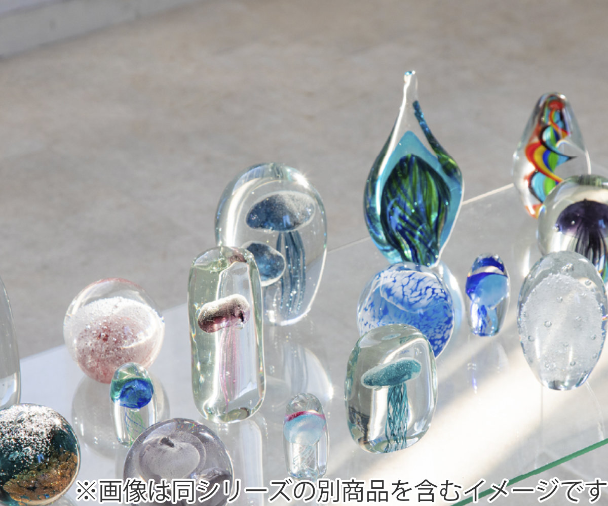 藤栄 ガラスインテリアオブジェ（Glass interior objects） ミックス L