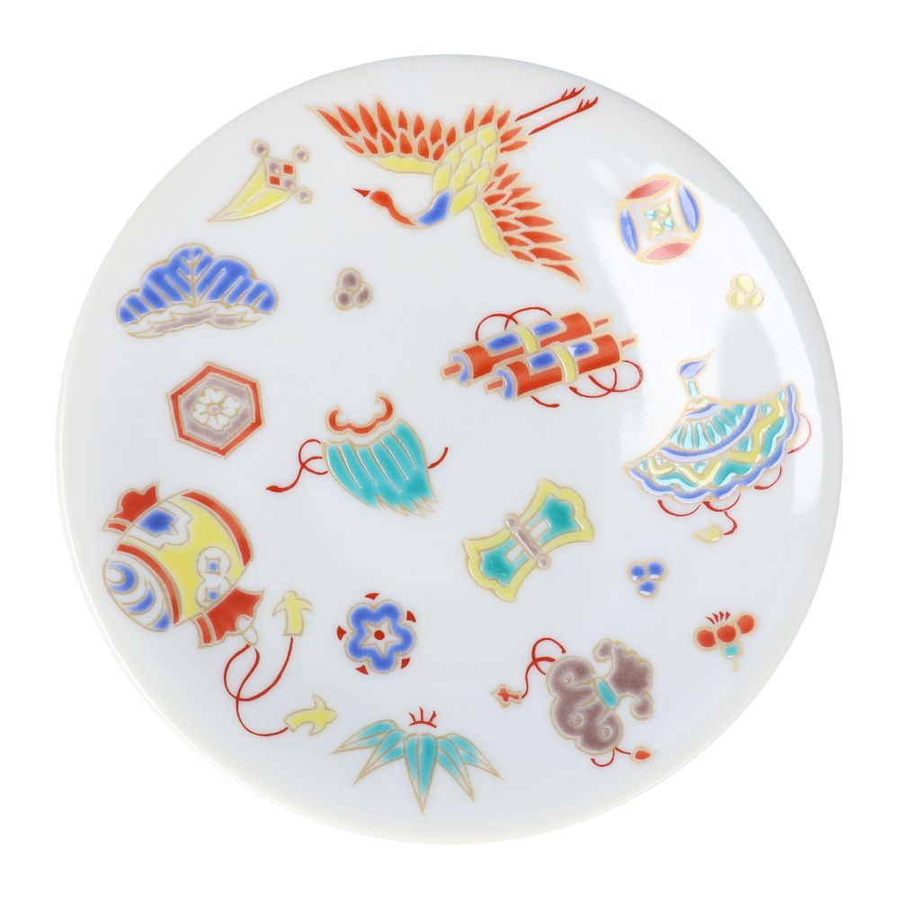 九谷焼 【リニューアル】九谷焼 全20種 縁起小皿 吉祥 / 青郊窯