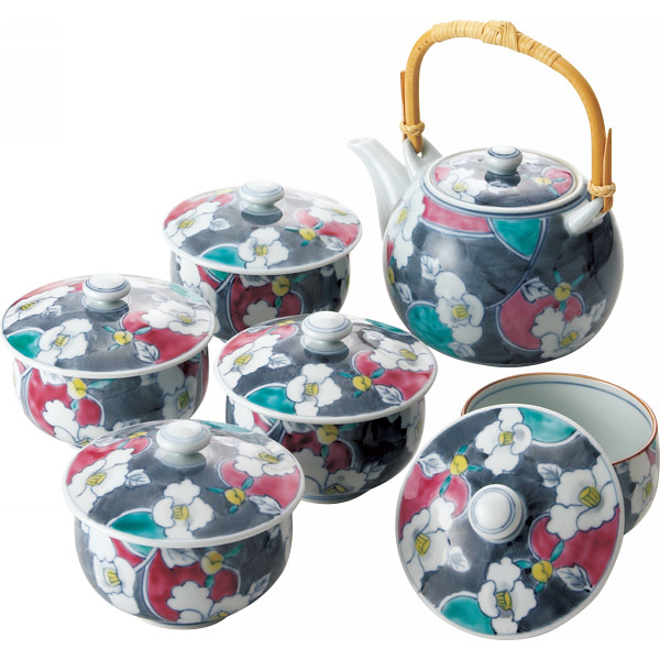 伊万里焼 染錦墨牡丹 番茶器揃 | シャディギフトモール