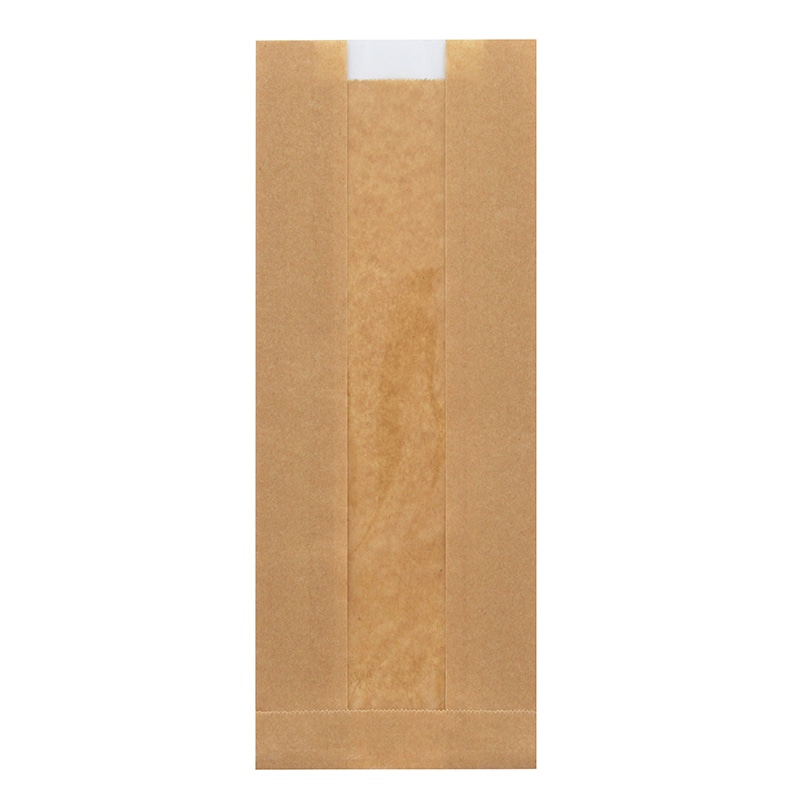 大阪ポリエチレン販売株式会社 耐油マチ付袋 未晒 No.64-1 7815 100枚