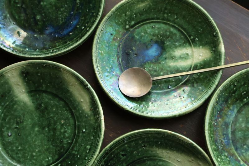 織部5寸皿 / 大隅新 - うつわと暮らしの道具 sizuku