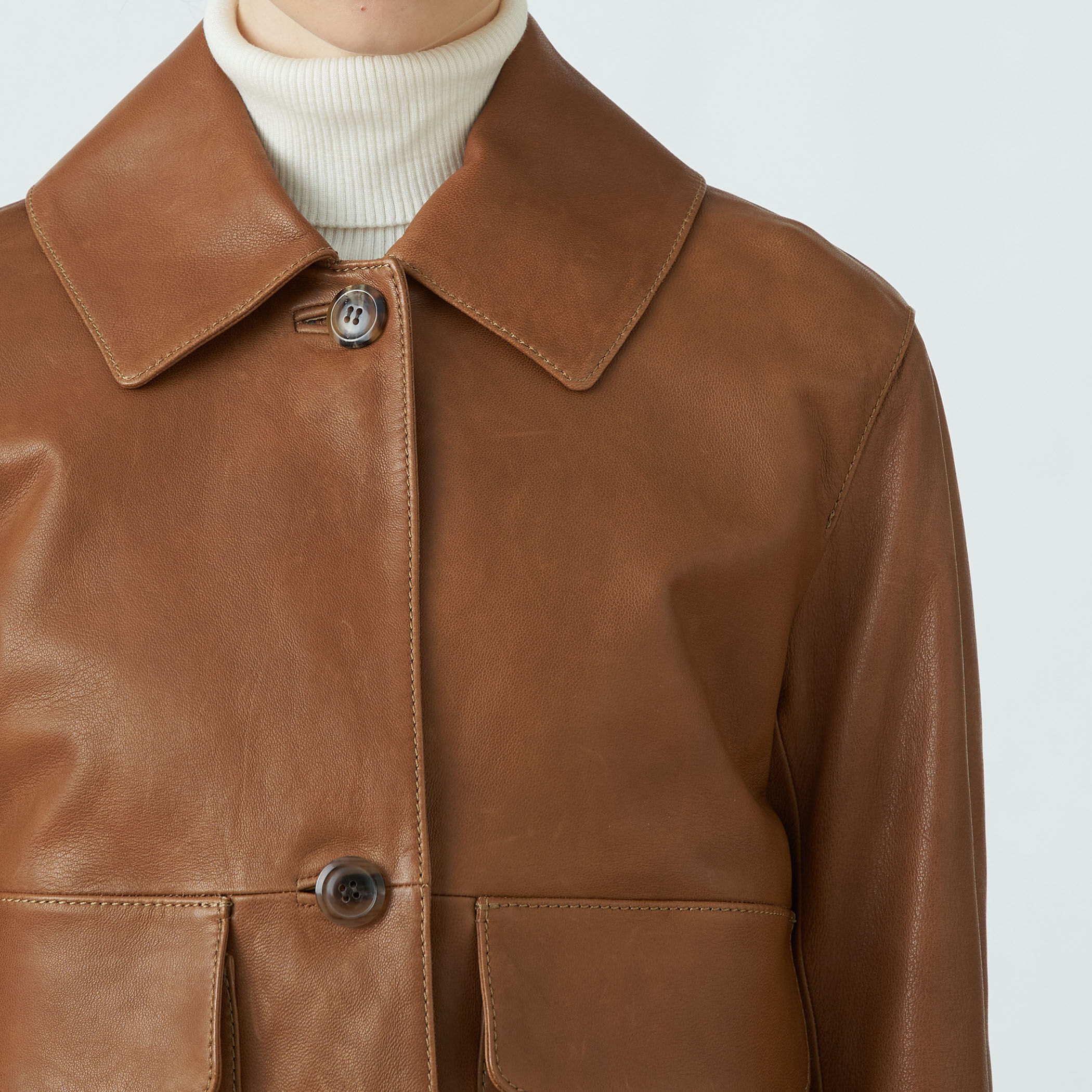 セミベジタブルレザー サックジャケット｜トゥモローランド 公式通販