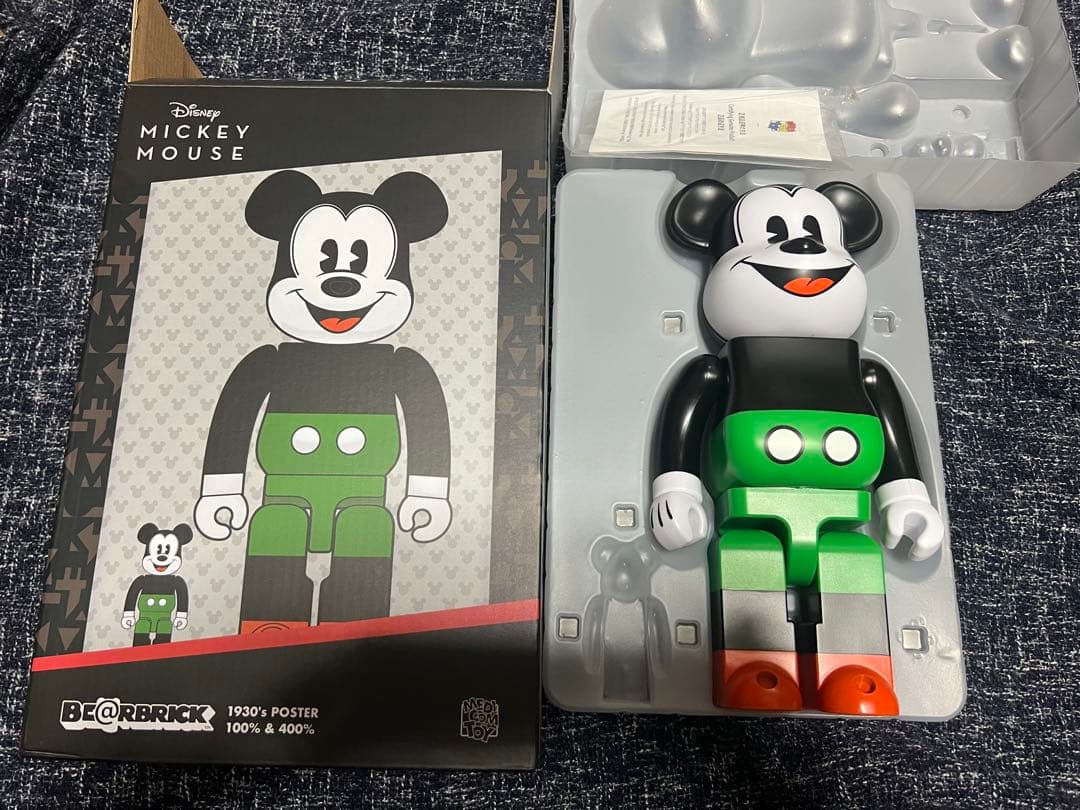 ベアブリック ディズニー ミッキーマウス 400% フィギュア 1930 - メルカリ