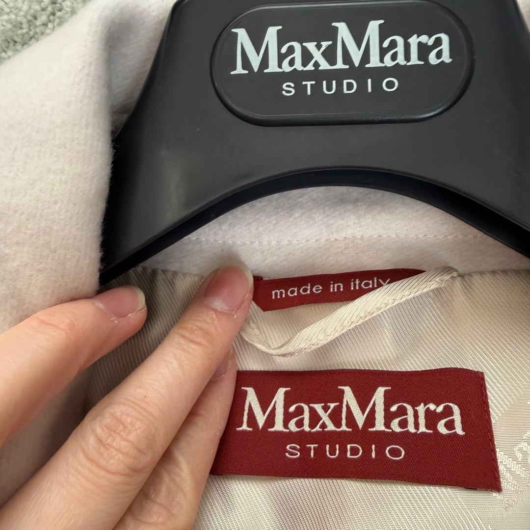 新品未使用タグ付】マックスマーラstudio現行QR付定番コートb