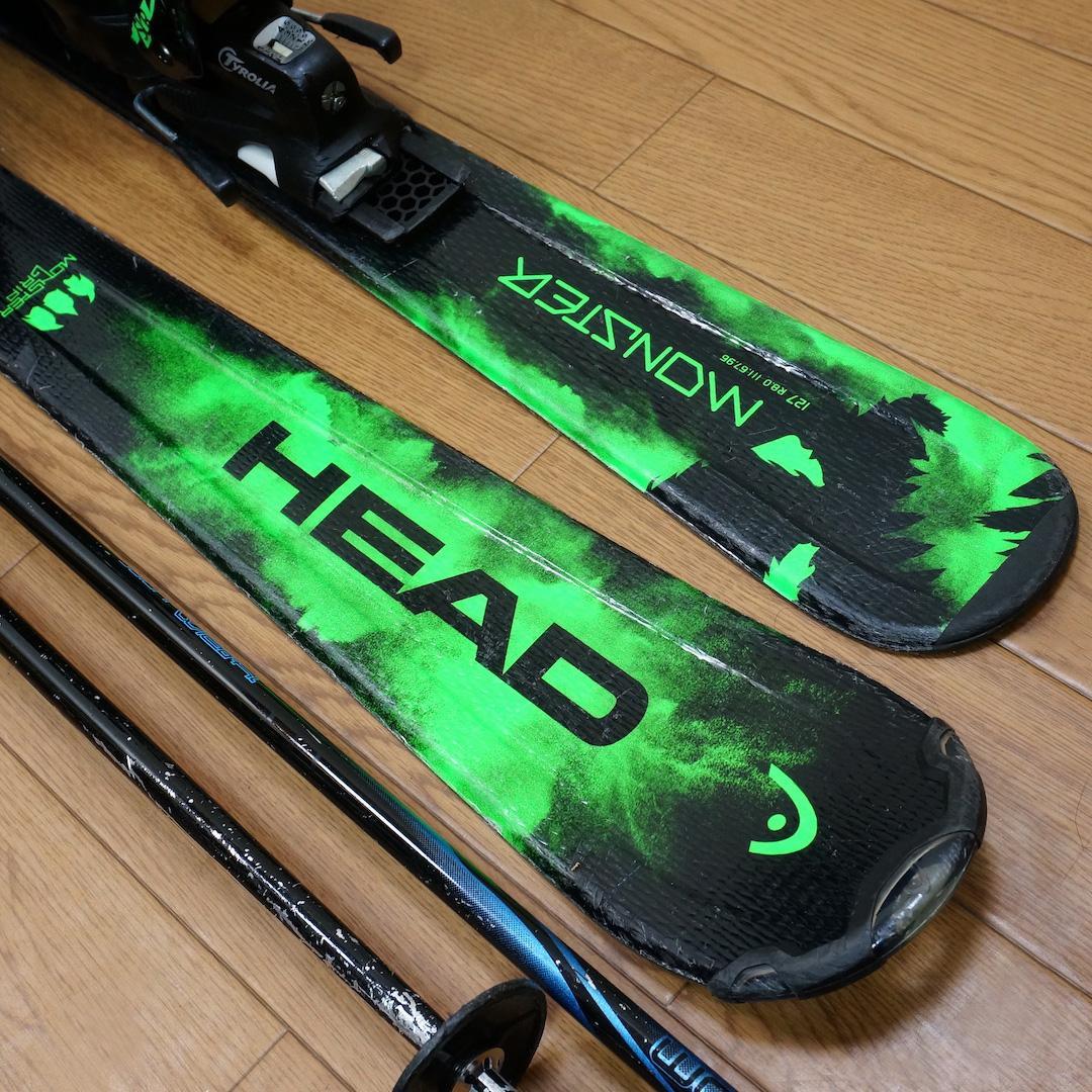 メンテ済 127cm 靴23cm HEAD カービングスキーセット (130 - メルカリ