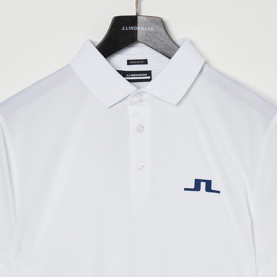 ジェイリンドバーグ ゴルフウェア ホワイト Lサイズ - メルカリ