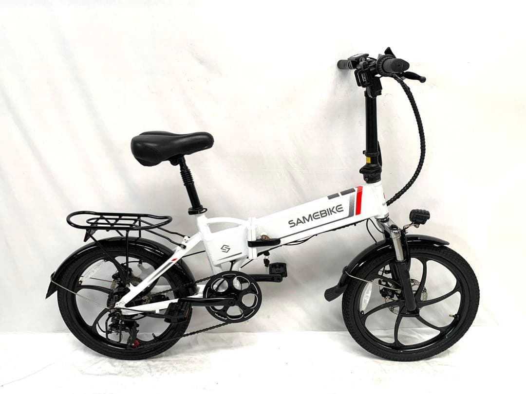 【即乘】送料無料 SAMEBIKEディスク式MTB折り畳み電動自転車 動作確認済 軽量、パワフル、5段階アシスト搭載！折りたたみ電動アシスト自転車