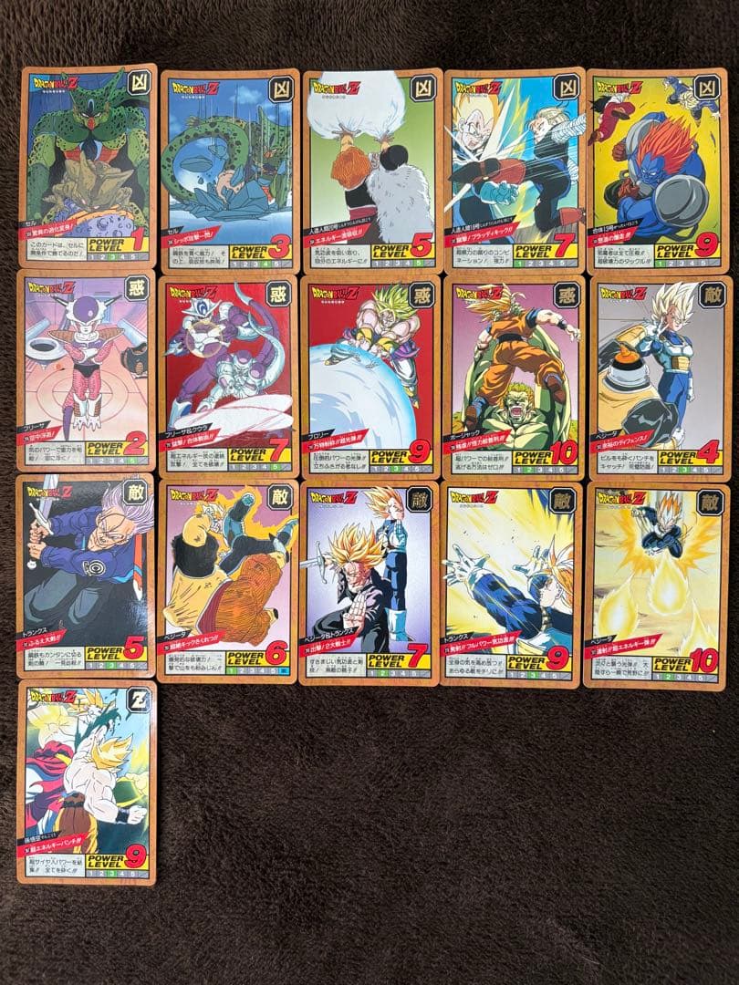 1993年ドラゴンボールスーパーバトルノーマルカードダス16枚セット