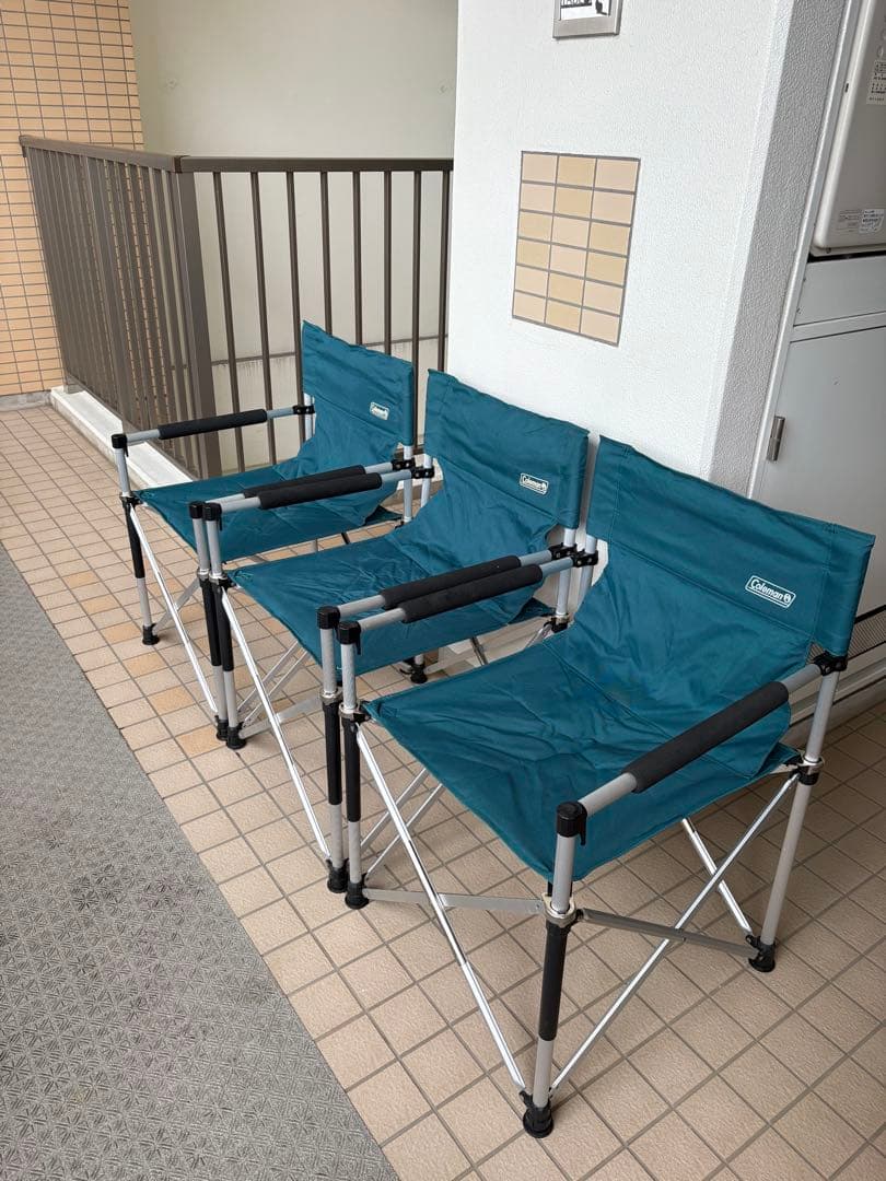 Coleman チェア ターコイズ 3脚セット☆バラ売対応可能！ - メルカリ