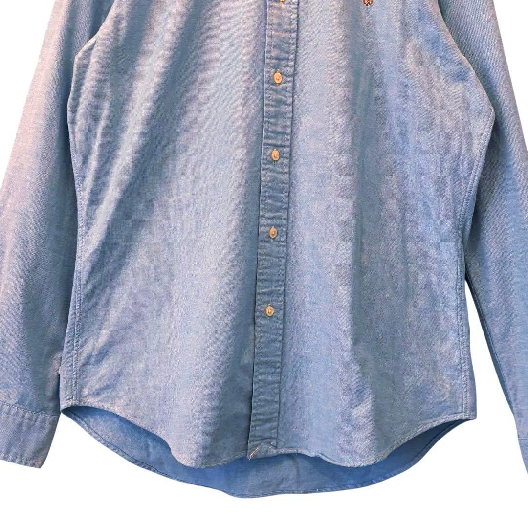 ラルフローレン M コバルトブルーシャツ オックスフォード カラー