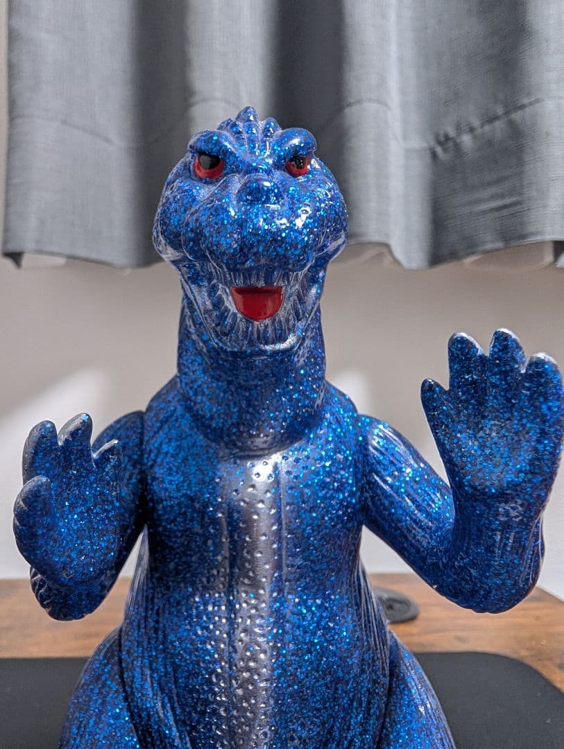 ゴジラ ソフビ マルサン Godzilla 1964 Blue Glitter