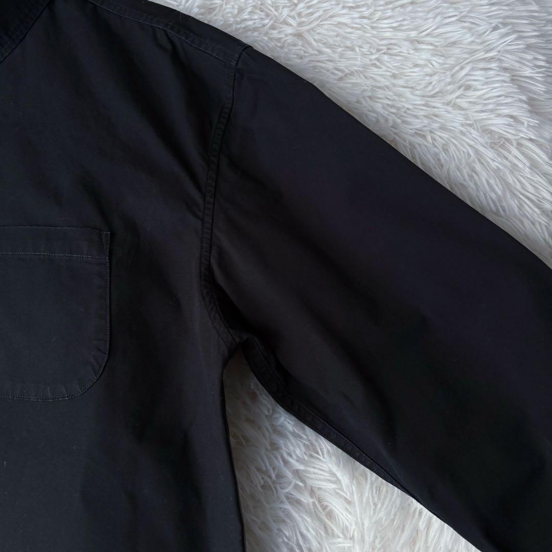 ORGUEIL日本製アメカジ黒ワークシャツ42XL相当ビッグサイズコットン