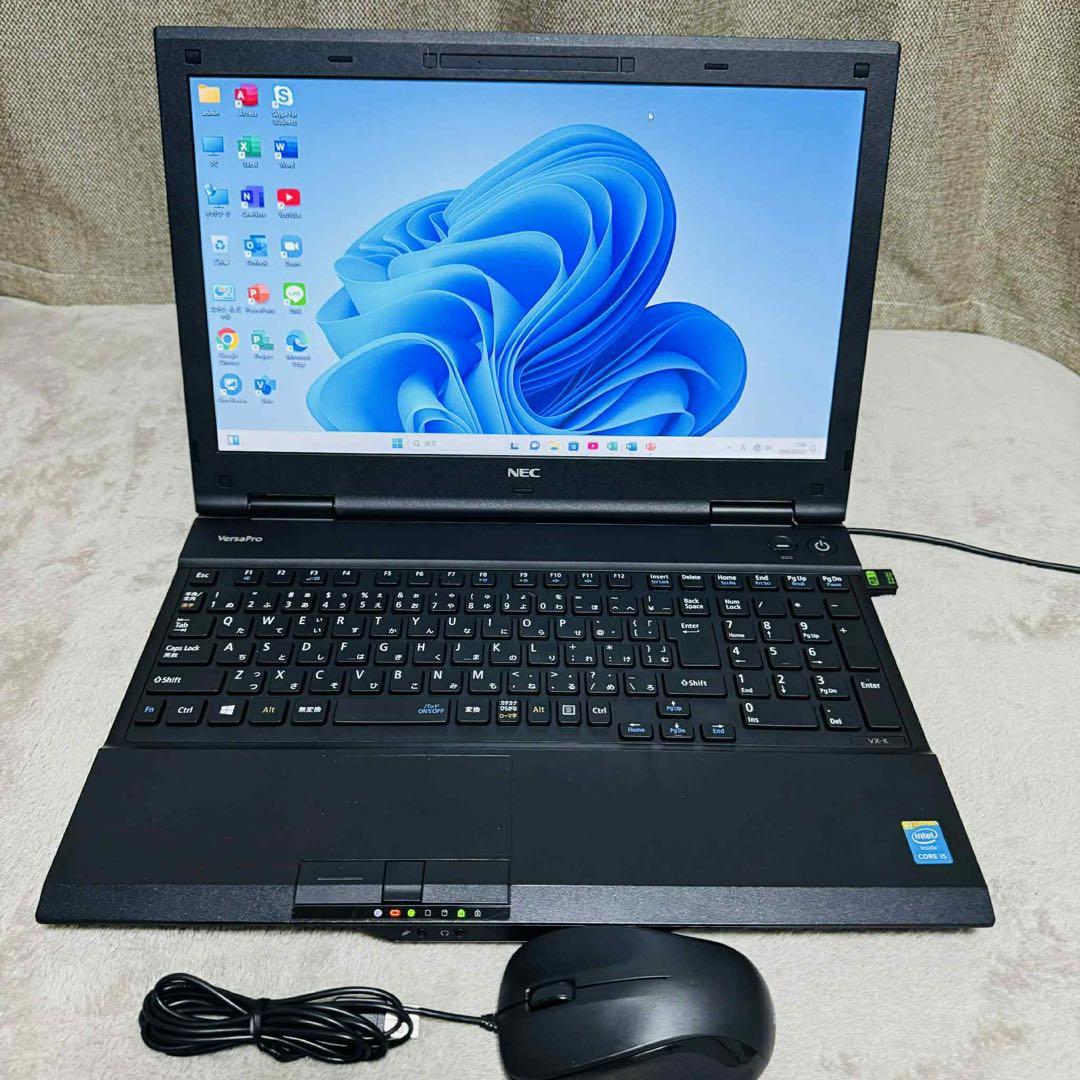 S284 NECノートパソコン i5メモリ8G高速Windows11オフィス付き - メルカリ