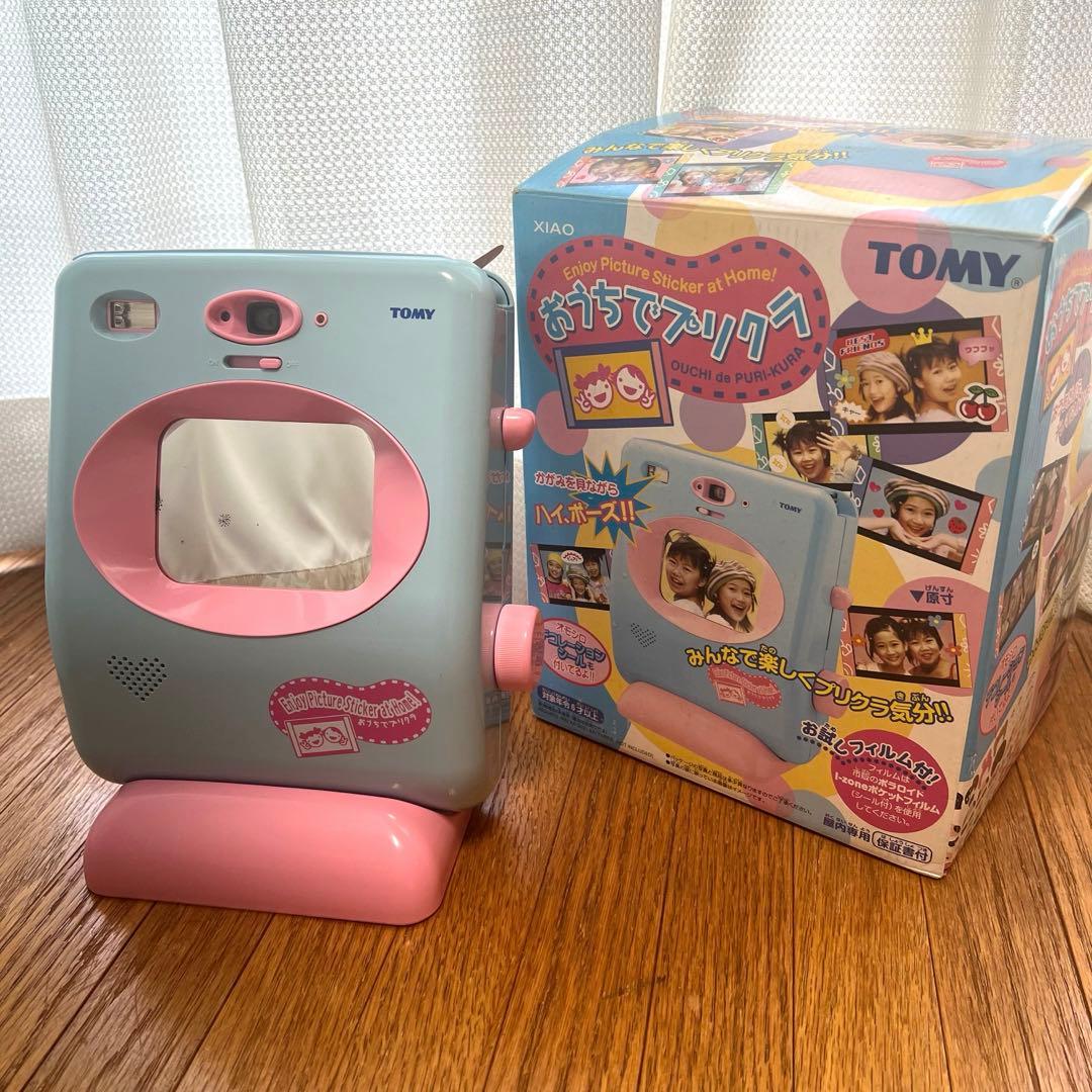 TOMY おうちでプリクラ 平成レトロおもちゃ フィルム付 - メルカリ