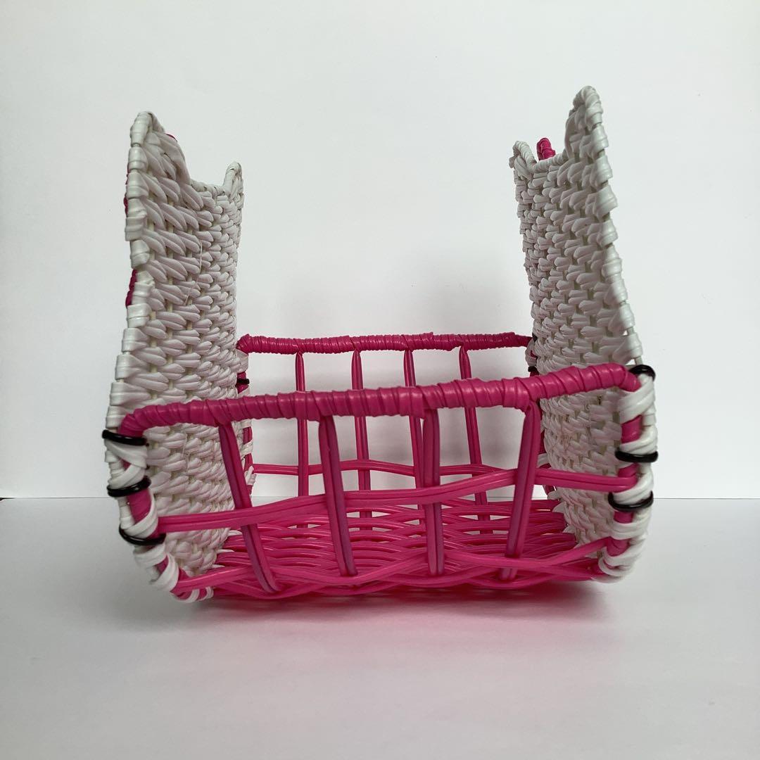 キティ　かご　レトロ