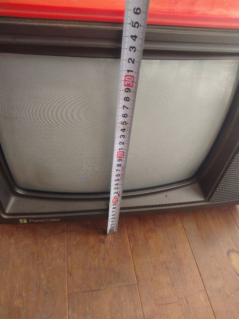 PanaColor ブラウン管テレビ オレンジ - メルカリ