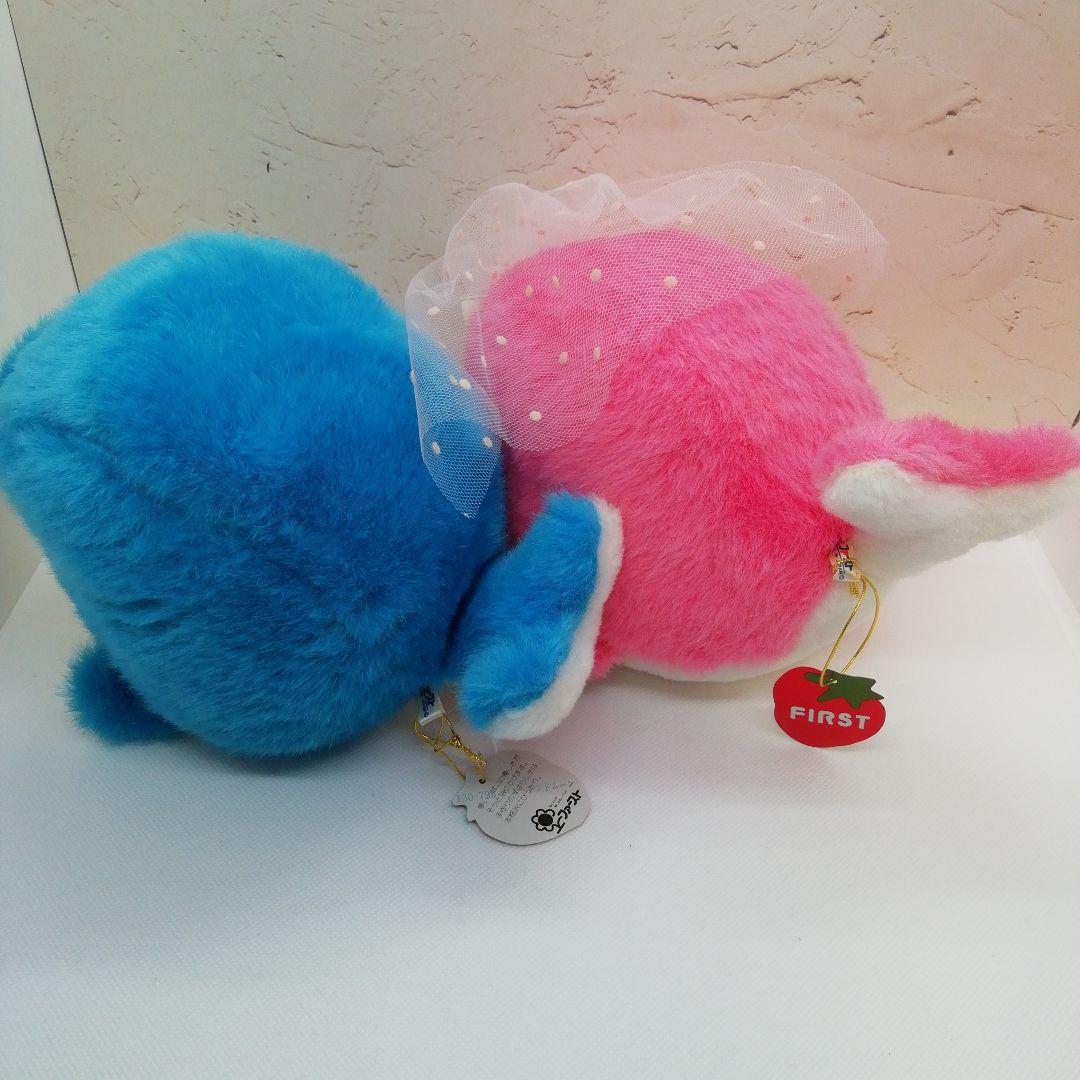 イルカのウエディングぬいぐるみタグ付き　水族館で購入　昭和当時品