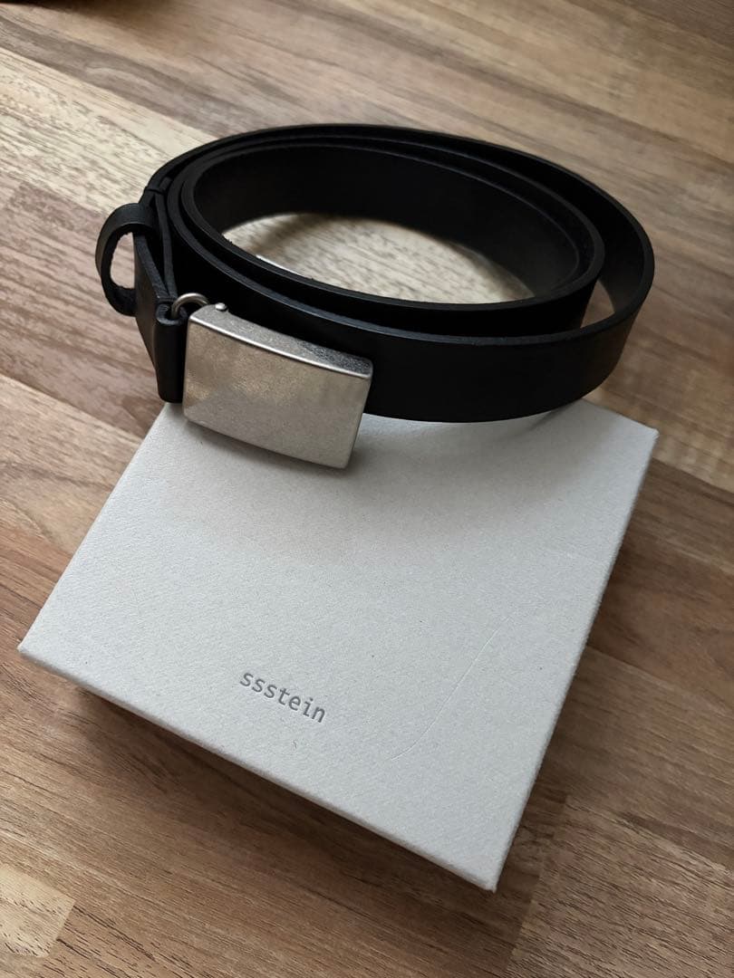 小物 ssstein leather belt(plain buckle) SSSTEIN 26SS 