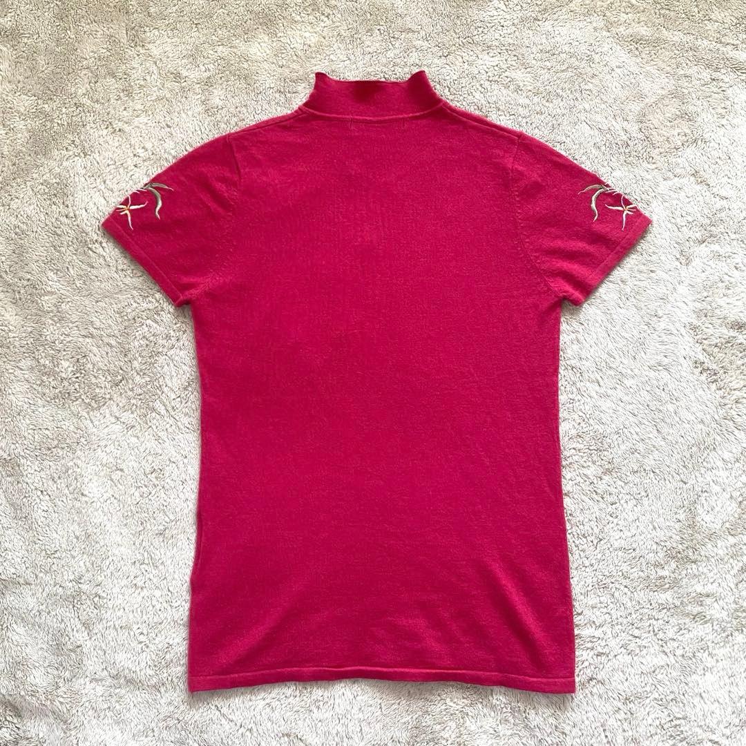 VIVIENNE TAM ヴィヴィアンタム 花刺繍 チャイナトップス 半袖ニット