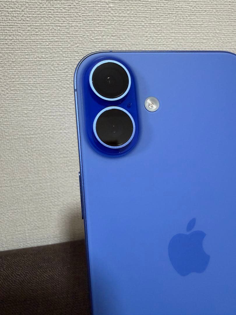 iPhone16puls 128GB ウルトラマリン 充電ケーブルガラスフィルム