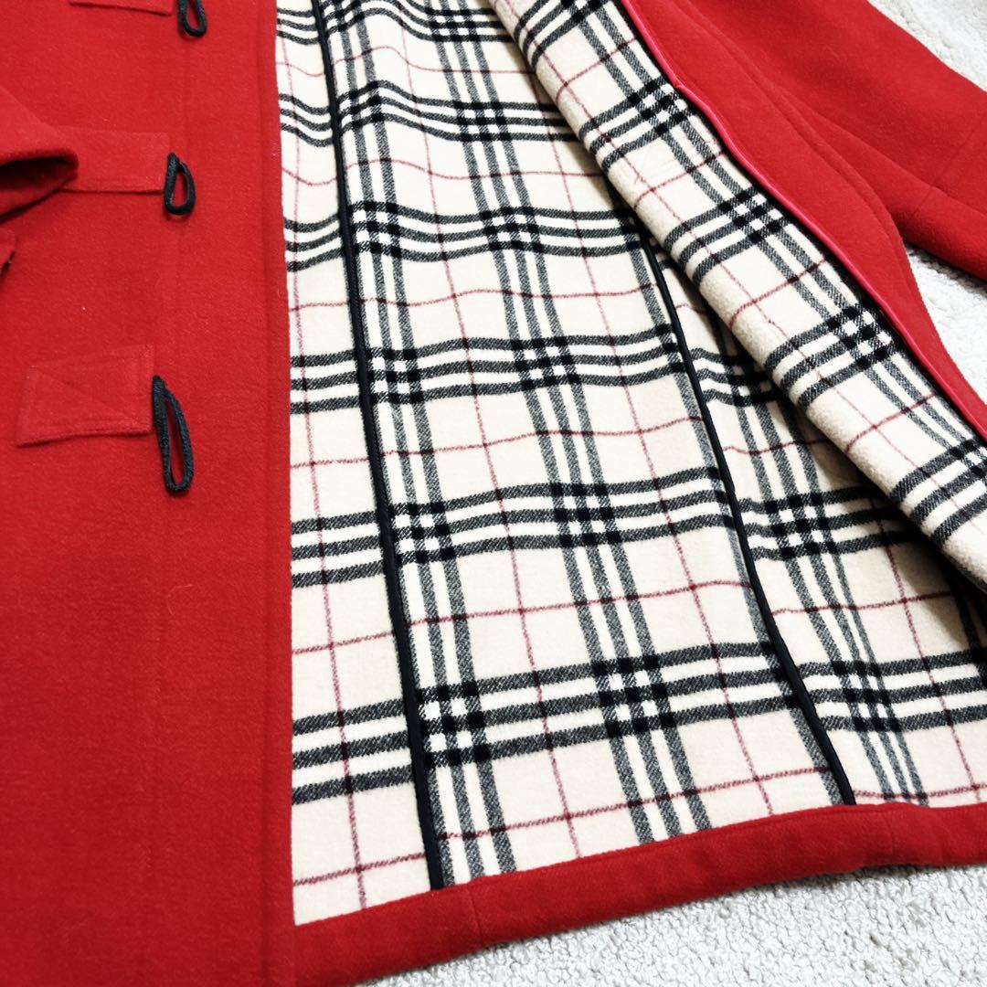 BURBERRY BLUE LABEL ダッフルコート ノバチェック 赤 40 - メルカリ