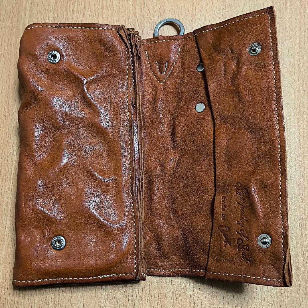 廃盤品 シンパシーオブソウル アナック ウォレット ブラウン 長財布