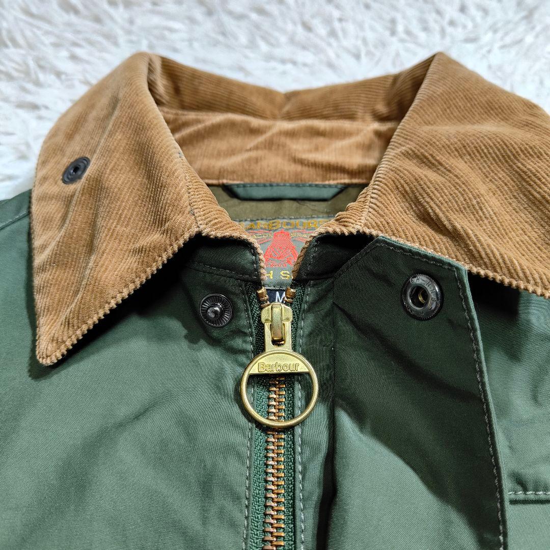 バブアーサウスシールド ビューフォート ナイロンコート 襟